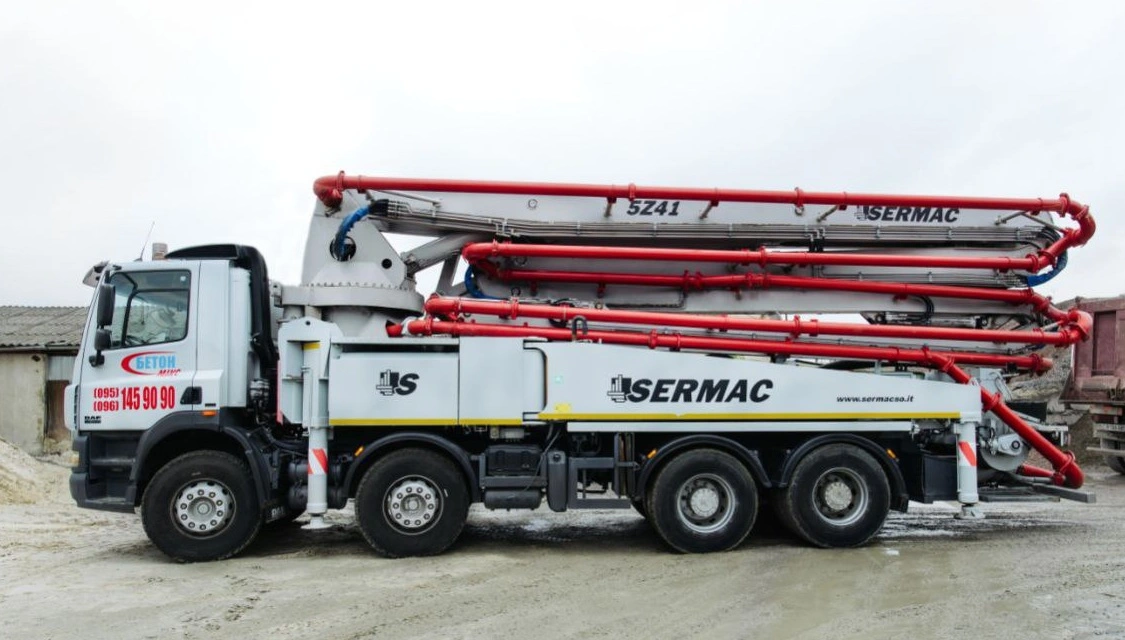 Бетононасос Sermac у Калуші
